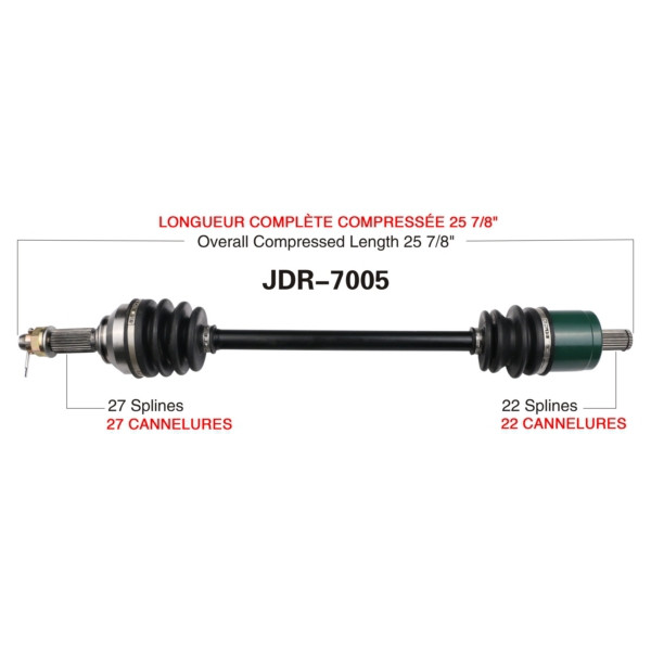 TrakMotive Complete Axle Fits John Deere - 216296