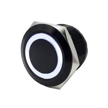 Quake LED Flush Mount Switch with LED Ring Push - 222692 - 222692