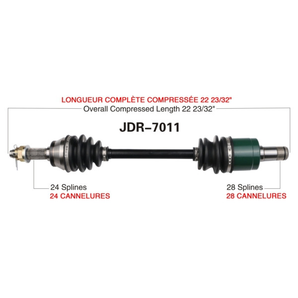 TrakMotive Complete Axle Fits John Deere - 216302
