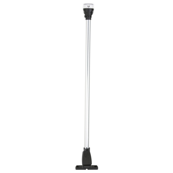 Attwood All Around Navigation Light, Vertical Mount with 12” Pole Navigation light - Black - 732550