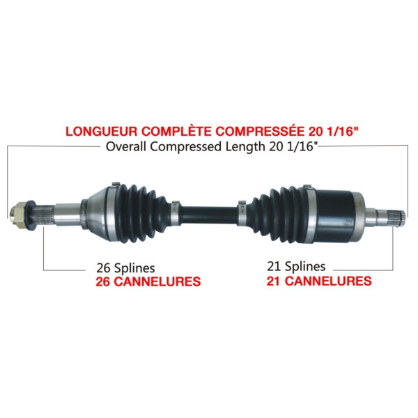 TrakMotiveHD Complete HD Axle Fits Can-am - 216311