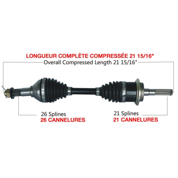 TrakMotiveHD Complete HD Axle CAN-AM (BRP) - 216314