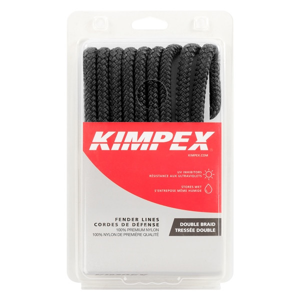 Kimpex Fender Whip 8' - 3/8" - Nylon - Double Braided - 748477