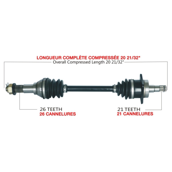 TrakMotive Complete Axle Fits Can-am - 216324