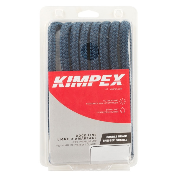 Kimpex Multi-Filament Polypropylene Dock Line 15' - 1/2" - Polypropylene - Multi-filament - 748486