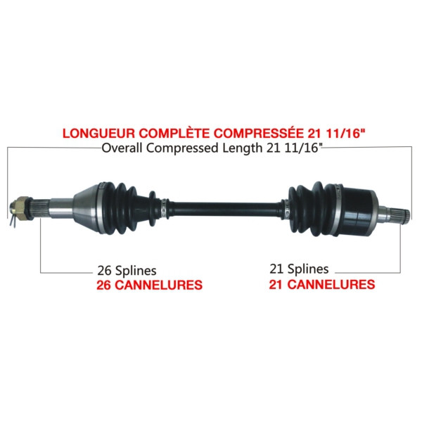 TrakMotive Complete Axle Fits Can-am - 216331