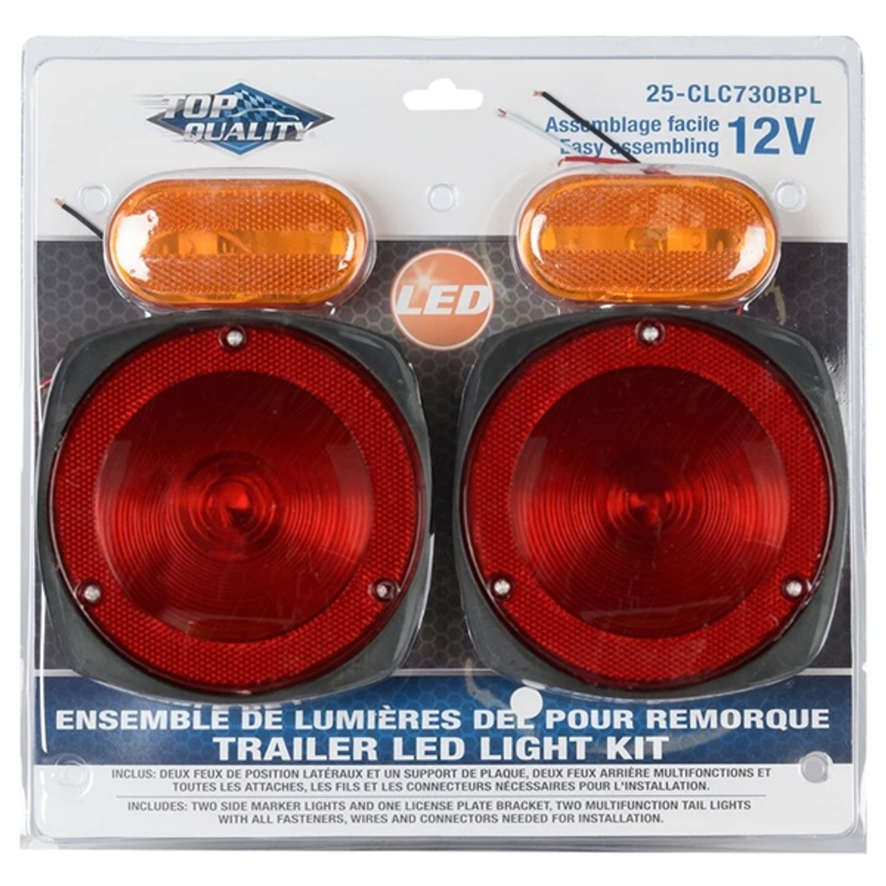 Top Quality Magnetic Taillight Kit Red - 720368