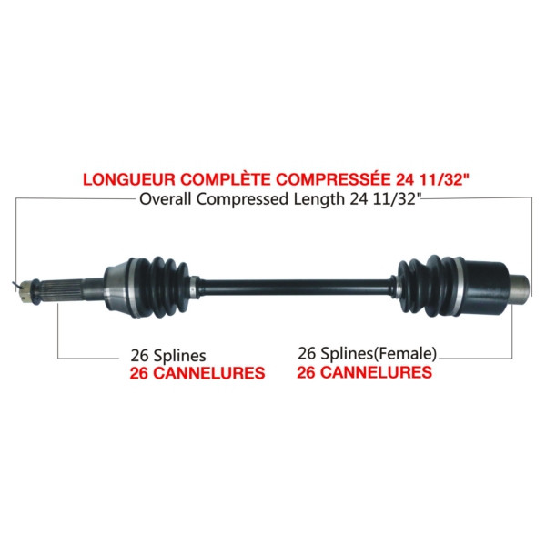 TrakMotive Complete Axle Fits Polaris - 216367
