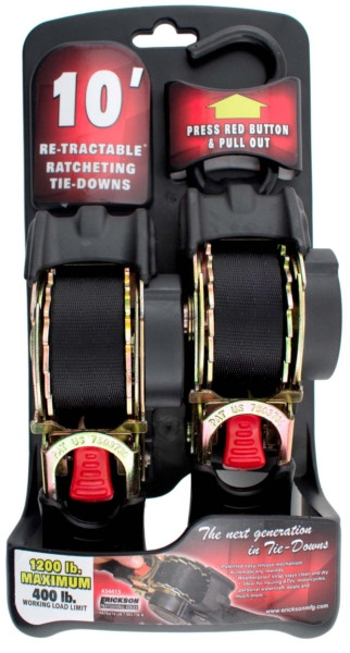 ERICKSON Retractable Tie-Downs 10' - 1200 lbs - 720381