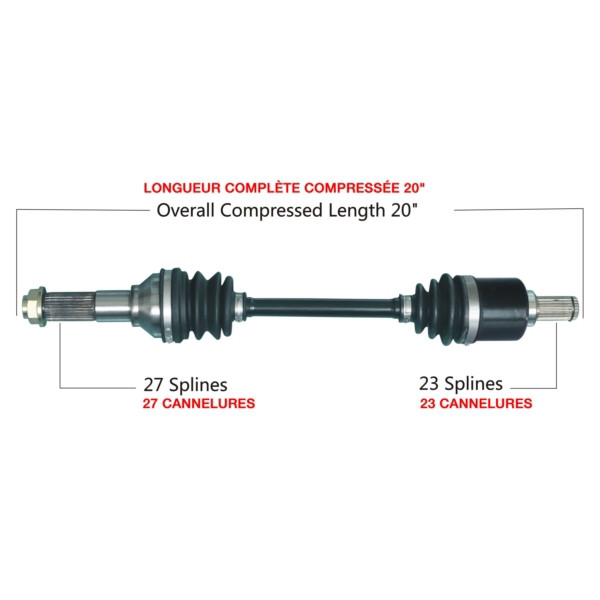 TrakMotive Complete Axle Fits Yamaha - 216372