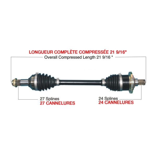 TrakMotiveHD Complete HD Axle ARCTIC CAT - 216463