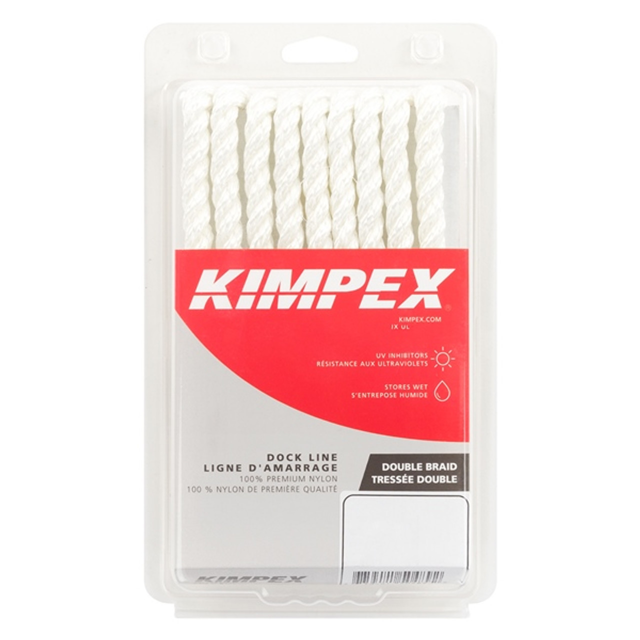 Kimpex 3-Strand Twisted Dock Line 15' - 3/8" - Nylon - 3-Strand Twisted - 748516 Kimpex 3-Strand Twisted Dock Line 15' - 3/8" - Nylon - 3-Strand Twisted - 748516