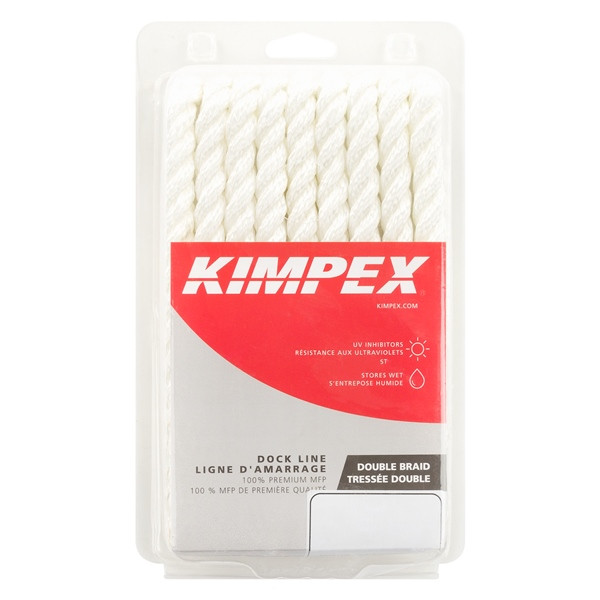Kimpex 3-Strand Twisted Dock Line 20 ft - 3/8" - Nylon - 3-Strand Twisted - 748517