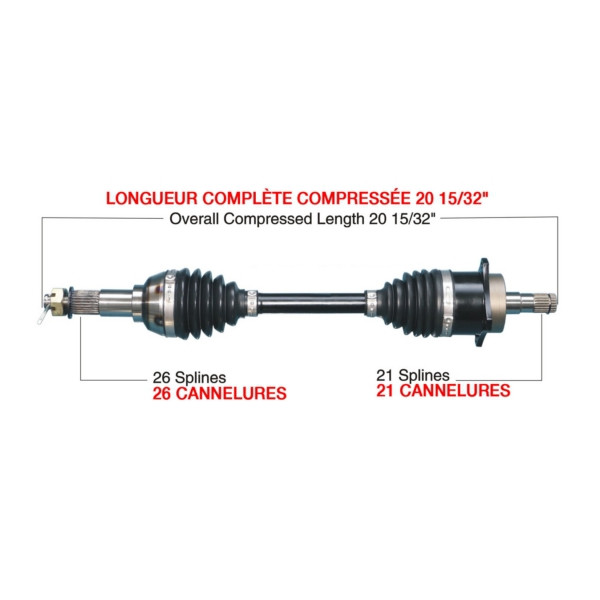TrakMotiveHD Complete HD Axle Fits Can-am - 216471