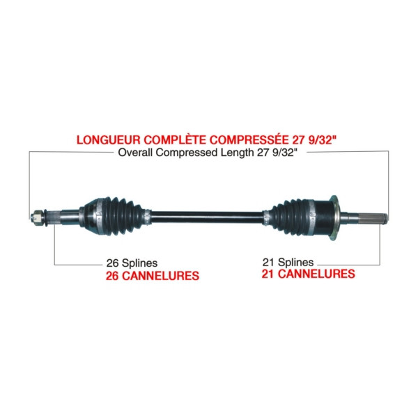 TrakMotiveHD Complete HD Axle CAN-AM (BRP) - 216475