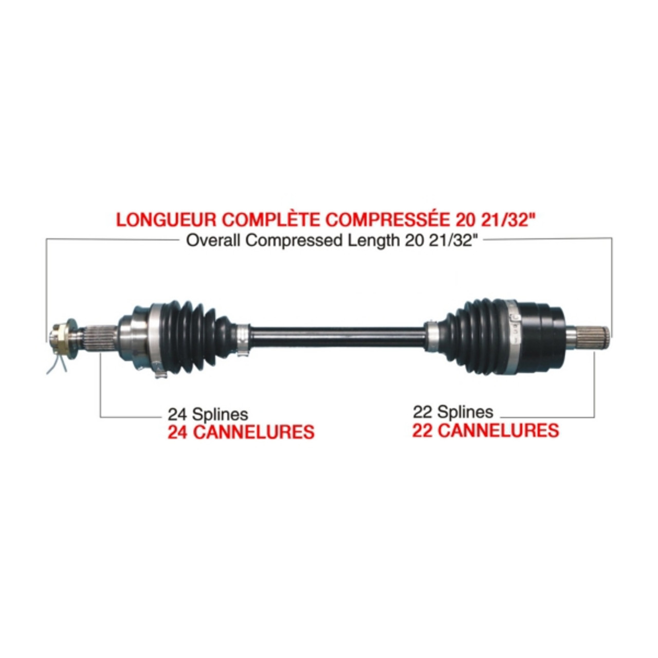 TrakMotiveHD Complete HD Axle Fits Honda - 216486