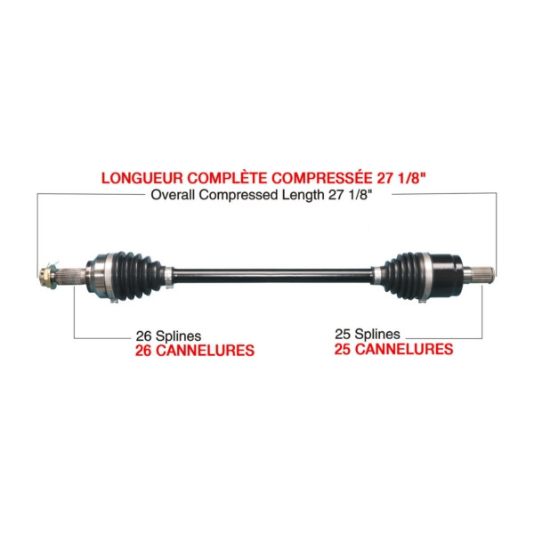 TrakMotiveHD Complete HD Axle Fits Honda - 216487