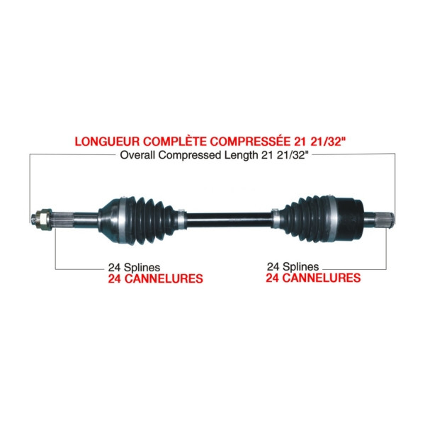 TrakMotiveHD Complete HD Axle KAWASAKI - 216490