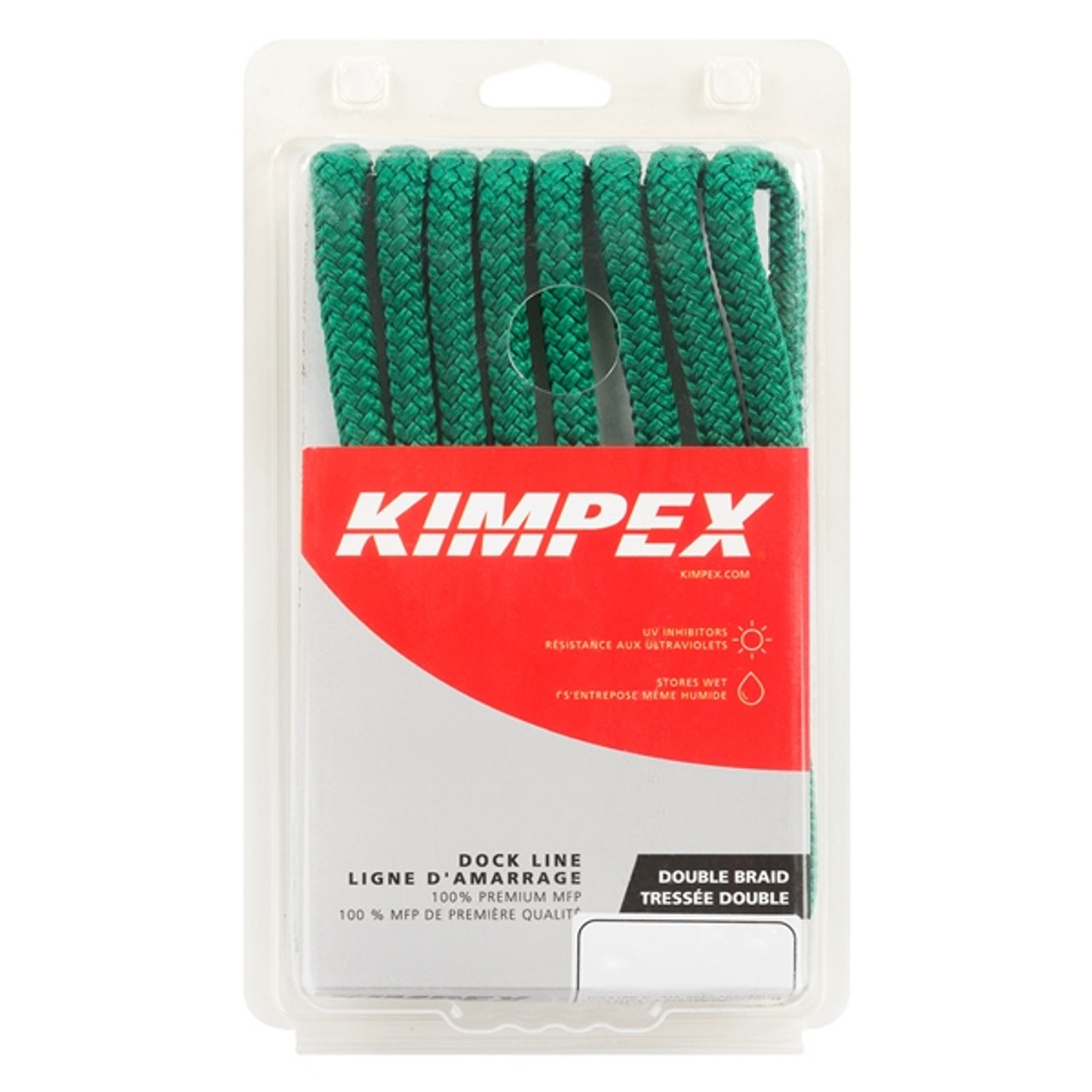 Kimpex Braided Dock Line 15' - 3/8" - MFP - Braided - 748535