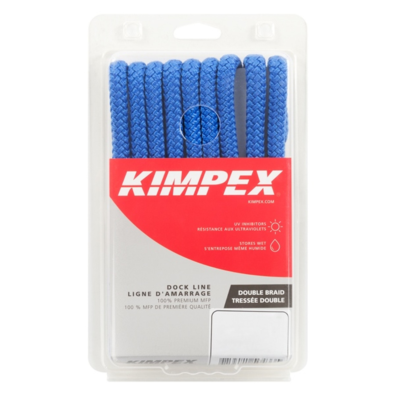 Kimpex Braided Dock Line 15' - 3/8" - MFP - Braided - 748537