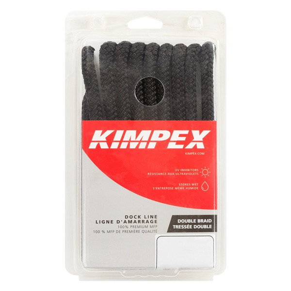 Kimpex Braided Dock Line 15' - 3/8" - MFP - Braided - 748539