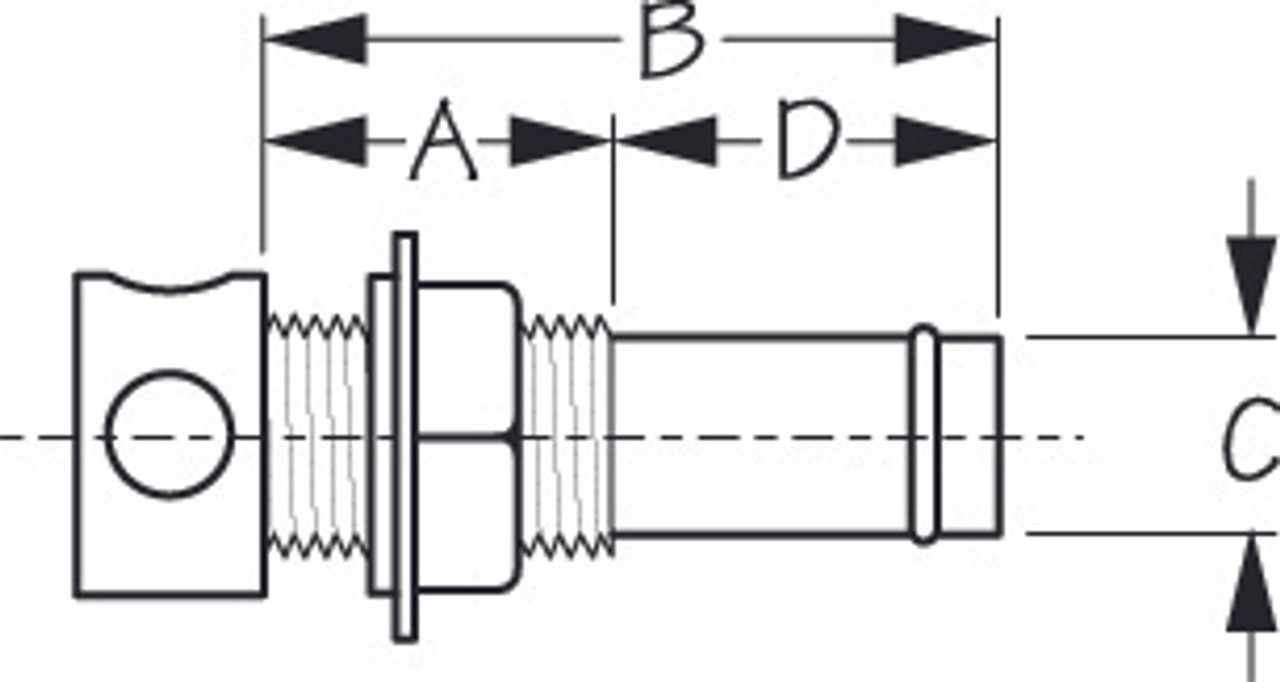 Sea Dog Stainless Gas Tank Vent Stainless steel - 702276