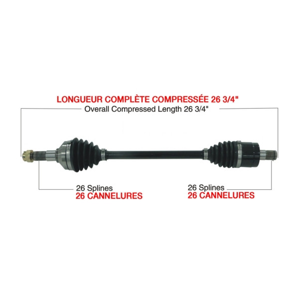 TrakMotiveHD Complete HD Axle KAWASAKI - 216500
