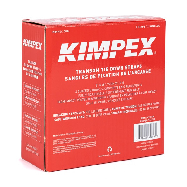 Kimpex Transom Tie Down 4' - 745719