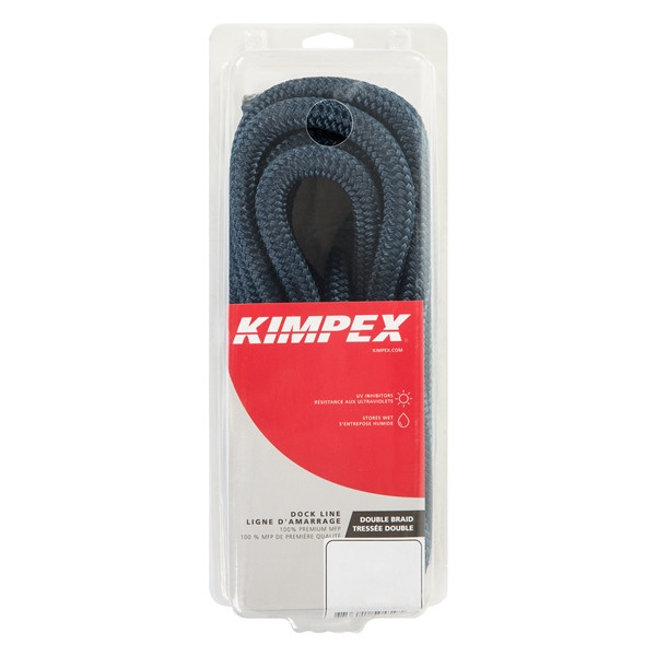 Kimpex Braided Dock Line 20 ft - 1/2" - Nylon - Braided - 748543