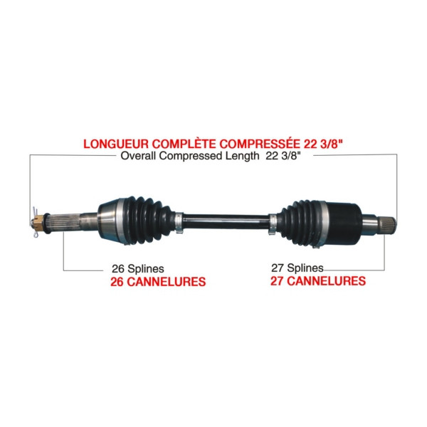 TrakMotiveHD Complete HD Axle POLARIS - 216506