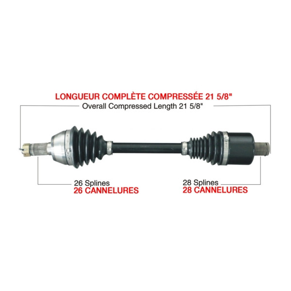 TrakMotiveHD Complete HD Axle POLARIS - 216510