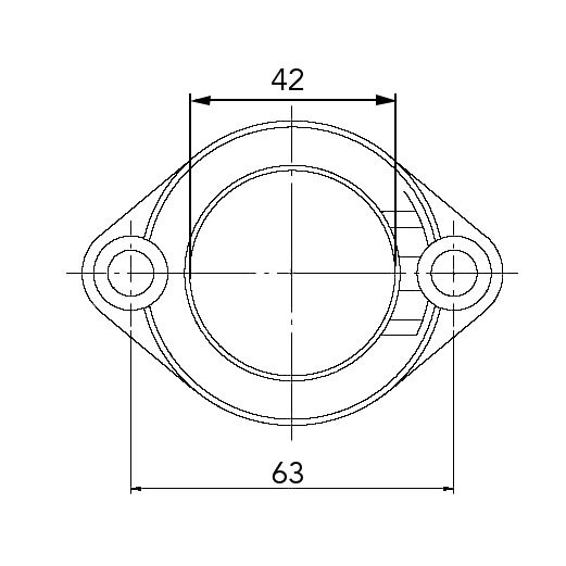 Kimpex Carburetor Adapter Mounting Flange Fits Polaris - 301698