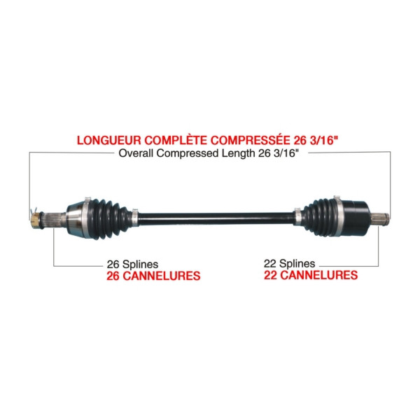 TrakMotiveHD Complete HD Axle POLARIS - 216514