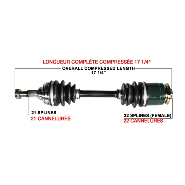 Kimpex Complete Axle ARCTIC CAT - 416045