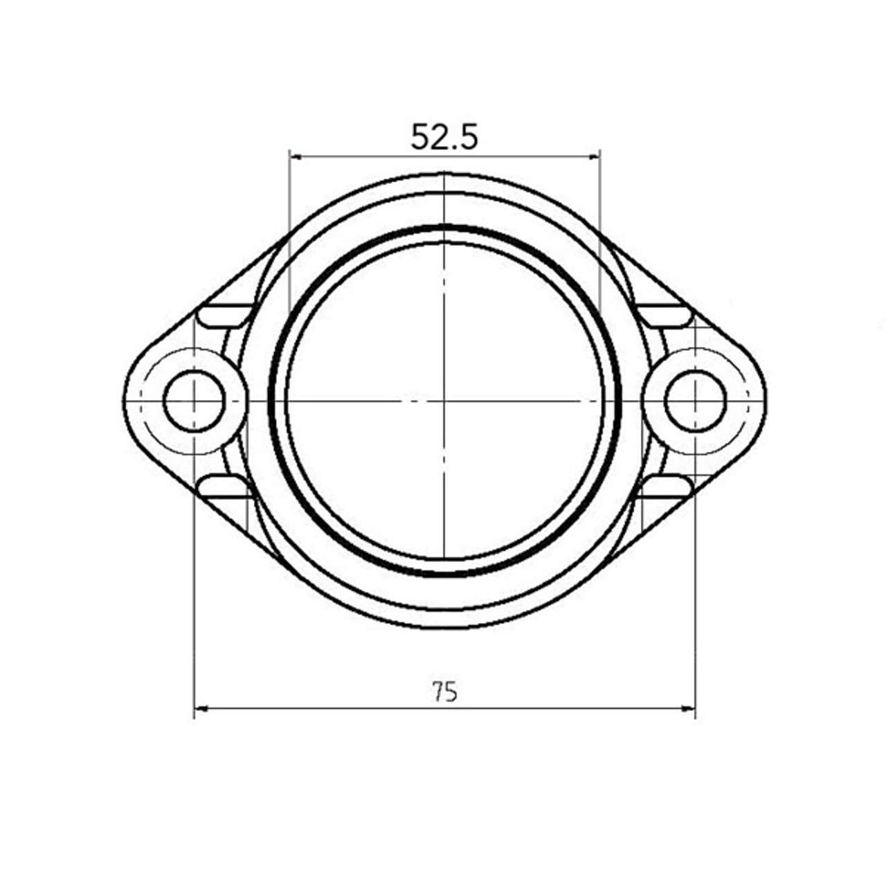 Kimpex Carburetor Adapter Mounting Flange Fits Arctic cat - 301713