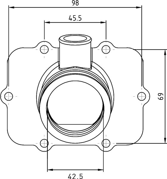 Kimpex Carburetor Adapter Mounting Flange SKI-DOO - 301724