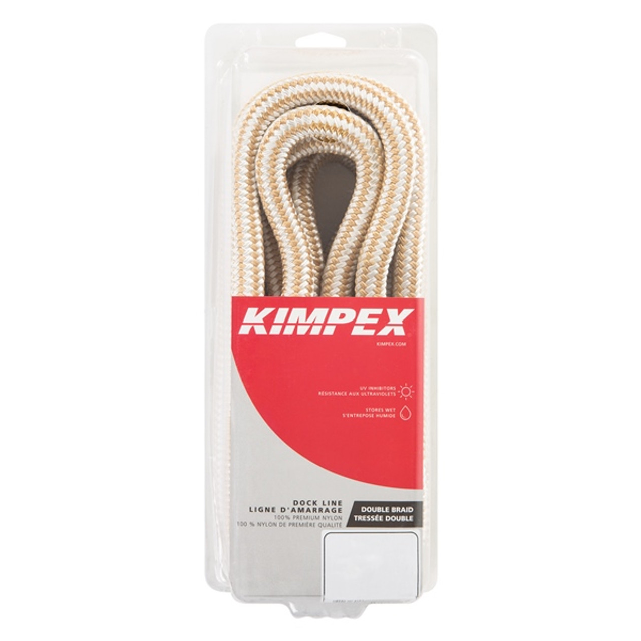 Kimpex Double Braided Dock Line 20 ft - 3/8" - Nylon - Double Braided - 748566
