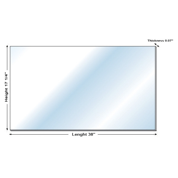 Kimpex Deluxe G.E. ®  Lexan ®  Polycarbonate Windshield Blank - 274677