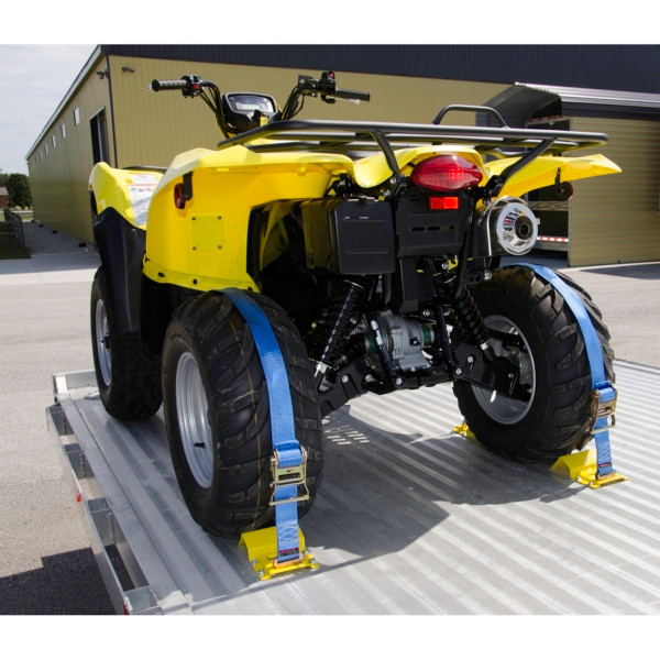 ERICKSON ATV Wheel Chock and Tie-Down Strap Kit 6" - N/A - 311660
