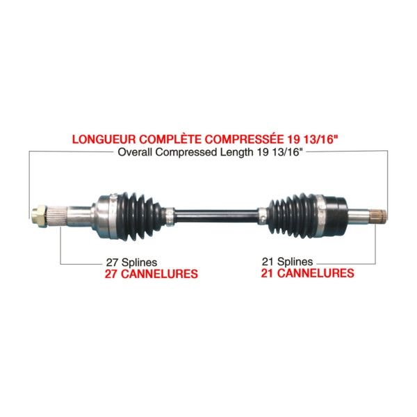 TrakMotiveHD Complete HD Axle YAMAHA - 216538
