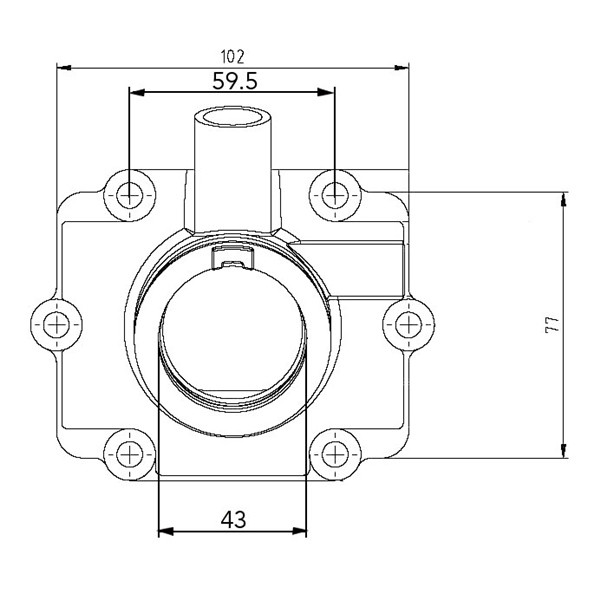 Kimpex Carburetor Adapter Mounting Flange Fits Polaris - 301735