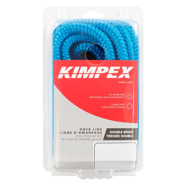 Kimpex Double Braided Dock Line 25' - 1/2" - Nylon - Double Braided - 748577