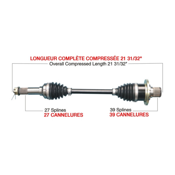 TrakMotiveHD Complete HD Axle YAMAHA - 216547