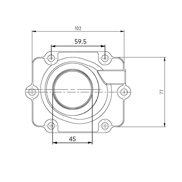 Kimpex Carburetor Adapter Mounting Flange POLARIS - 104605