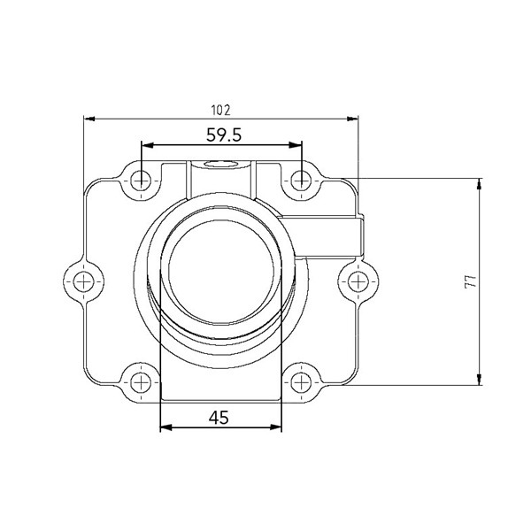 Kimpex Carburetor Adapter Mounting Flange POLARIS - 104606