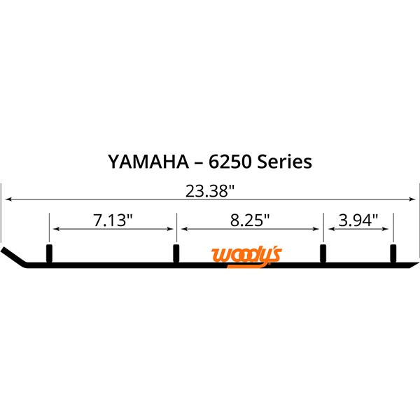 WOODYS Trail Blazer IV Carbide Runner Fits Yamaha - 463220
