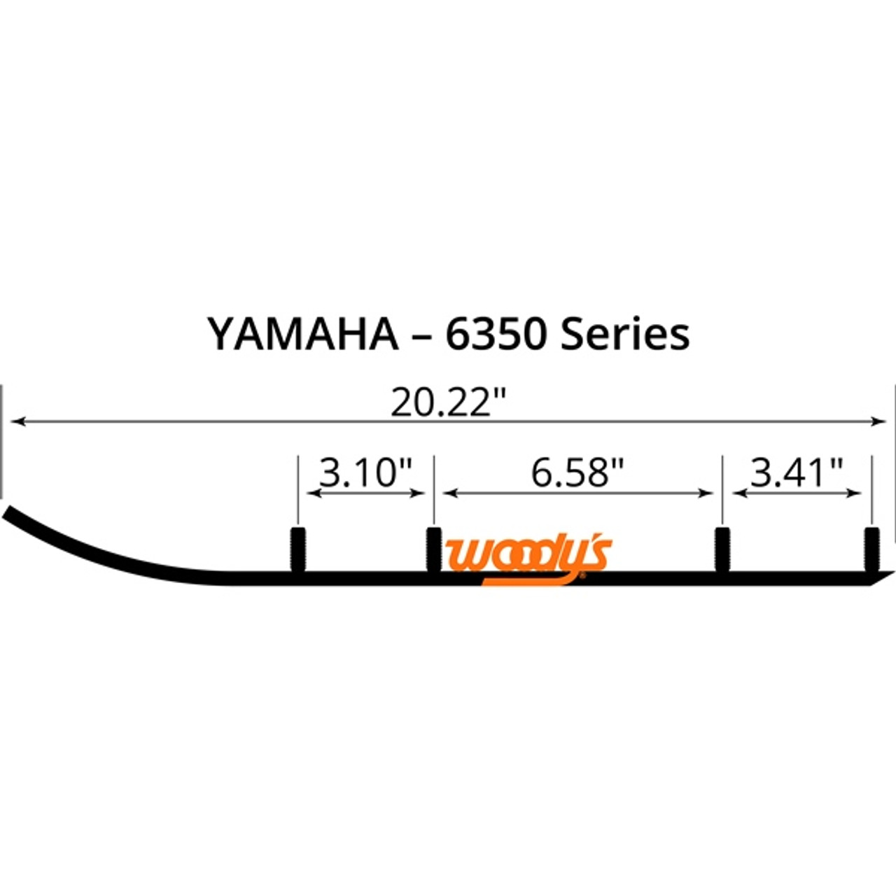WOODYS Carbide Runner Fits Yamaha - 463222