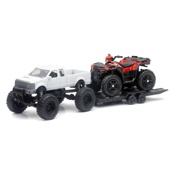 New Ray Toys Scale Model - Truck with Polaris ATV - 202884