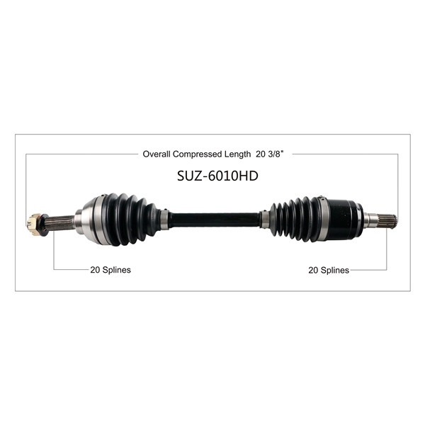 TrakMotive Complete HD Axle Fits Suzuki - 216655