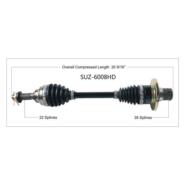 TrakMotive Complete HD Axle SUZUKI - 216657